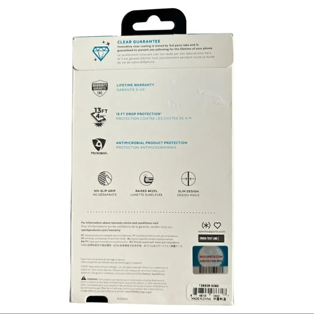 Speck Products Presidio Perfect-Clear with Grip iPhone 11 PRO Max Case